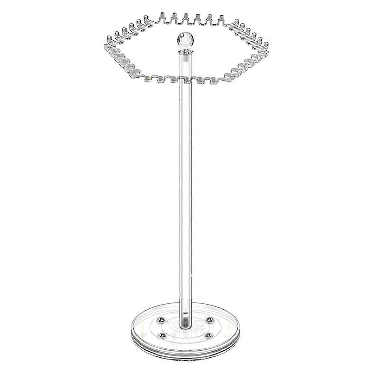 Rotating Necklace Organizer,Acrylic Necklace Holder Stand