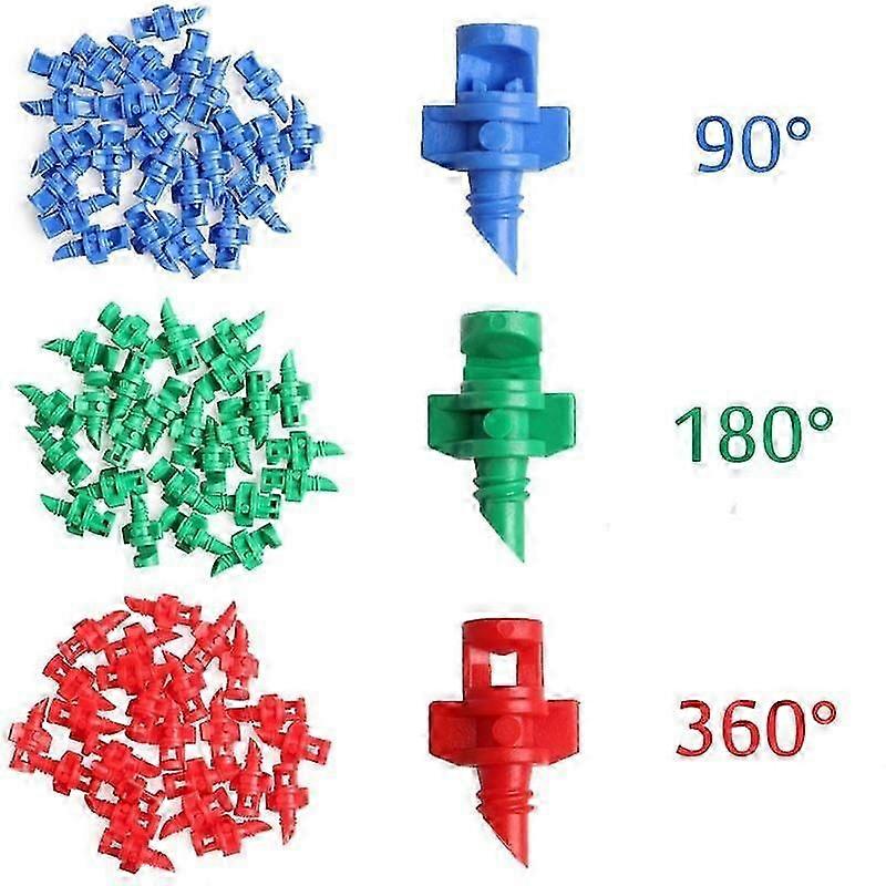 25Pcs υδροπονική 90 180 360-Yvan κλωνοποίησης ακροφυσίων ακροφυσίων ψεκαστήρων Jet Mister