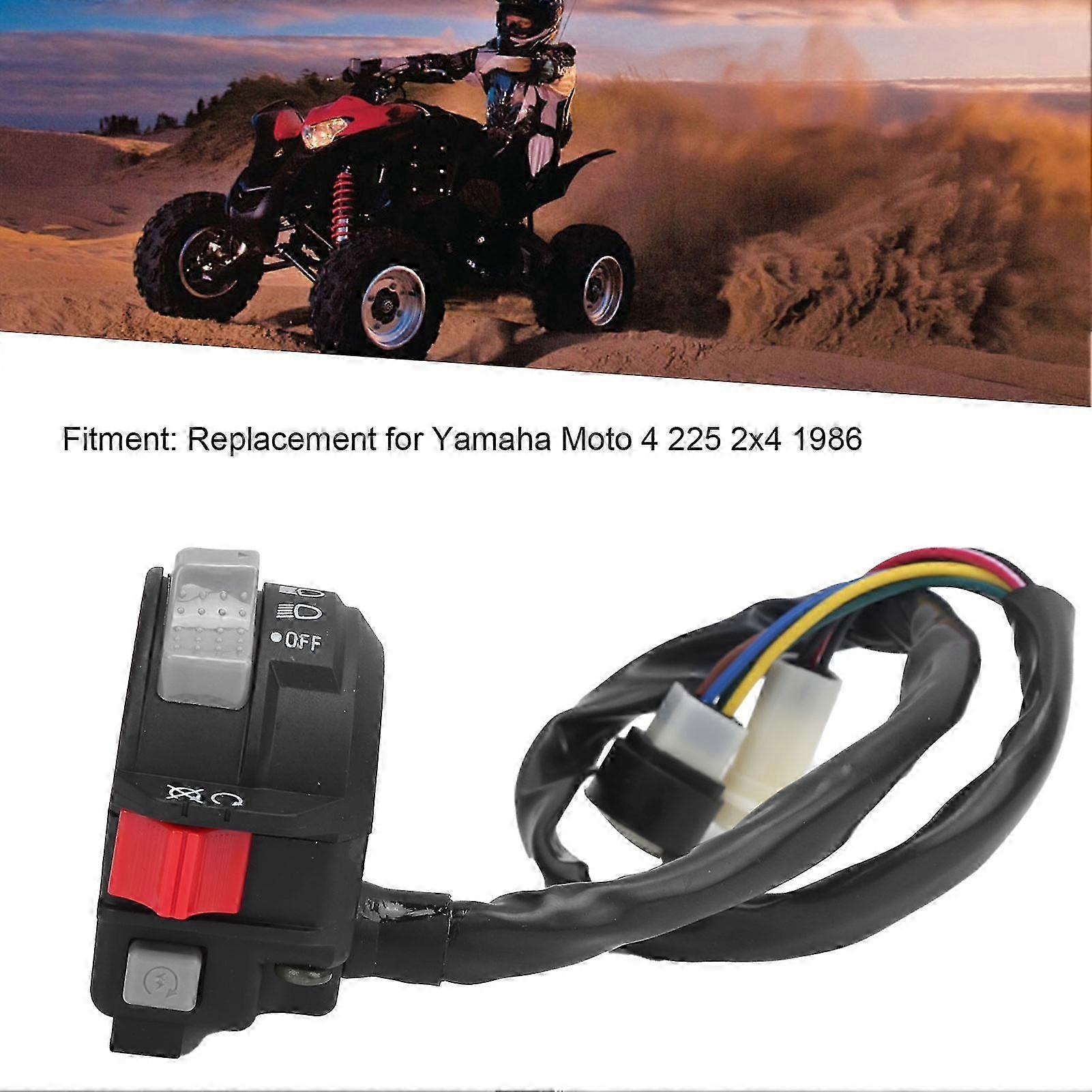 Yamaha Moto 4 225 2x4 1986 Left Handle Handlebar Switch Light Start Button Replacement A
