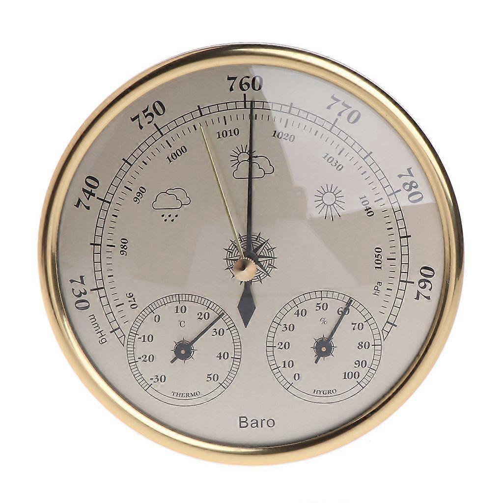 Three in One Wall Mounted  Temperature Humidity  Pressure Barometer