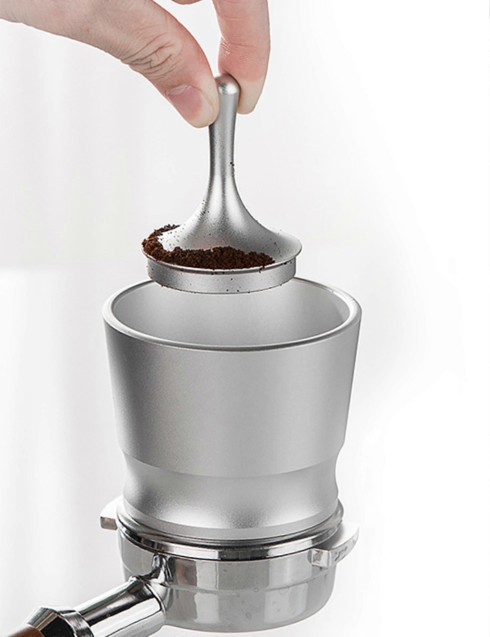 51mm Coffee Dosing Cup with Dosing Rings, Powder Receiver Container for 51mm Espresso Machines and DIY Coffee Tools