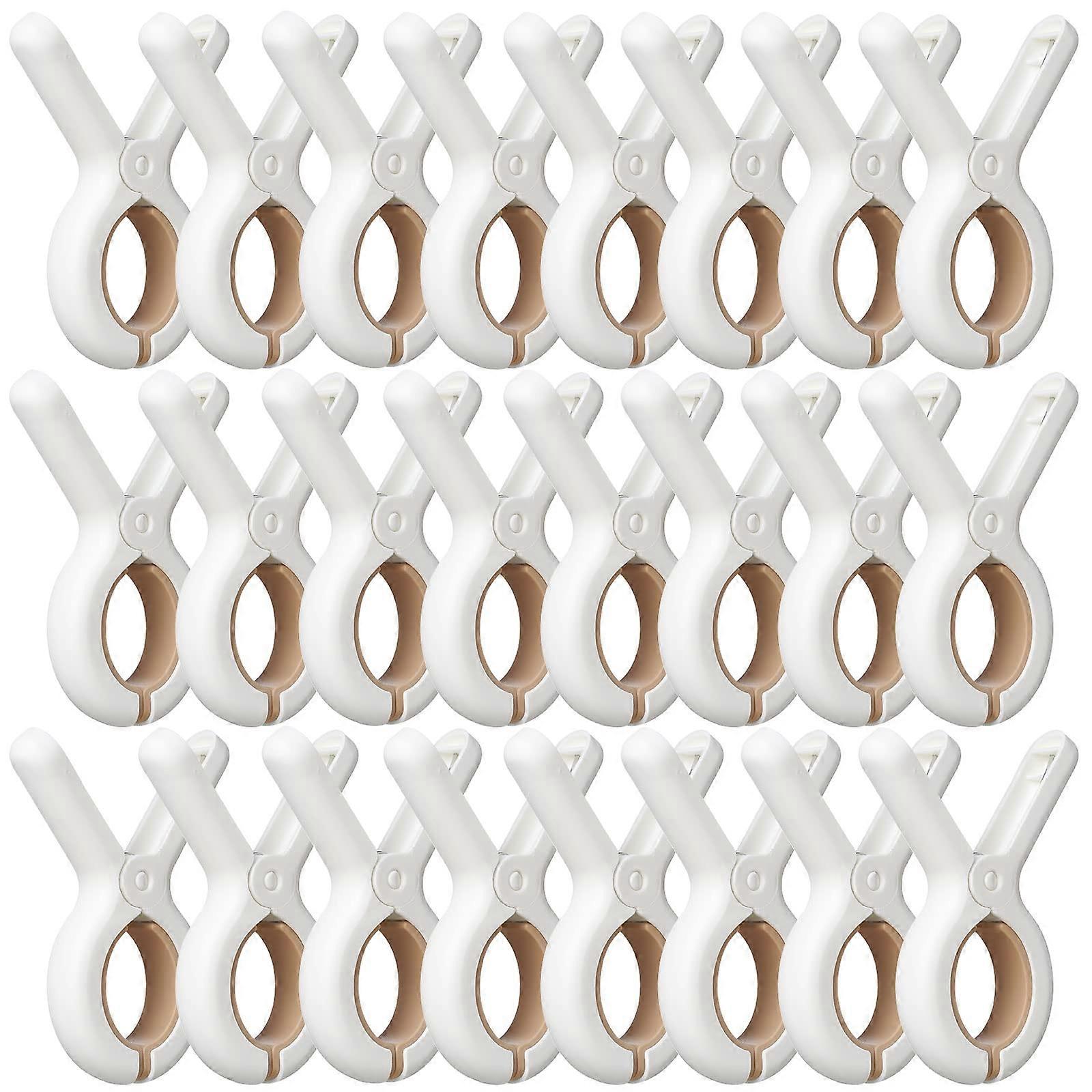24 Pack Plastic Clothes P for Towel Beach Clips and Laundry Clothesp