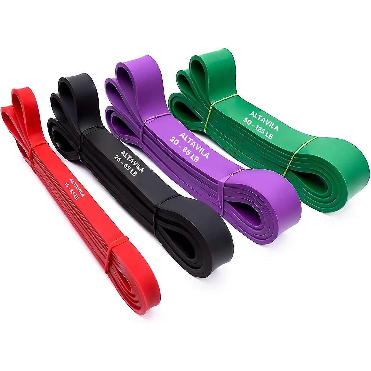 1 Set Heavy Thick & Long Resistance Bands for Working Out Pull Up Assistance