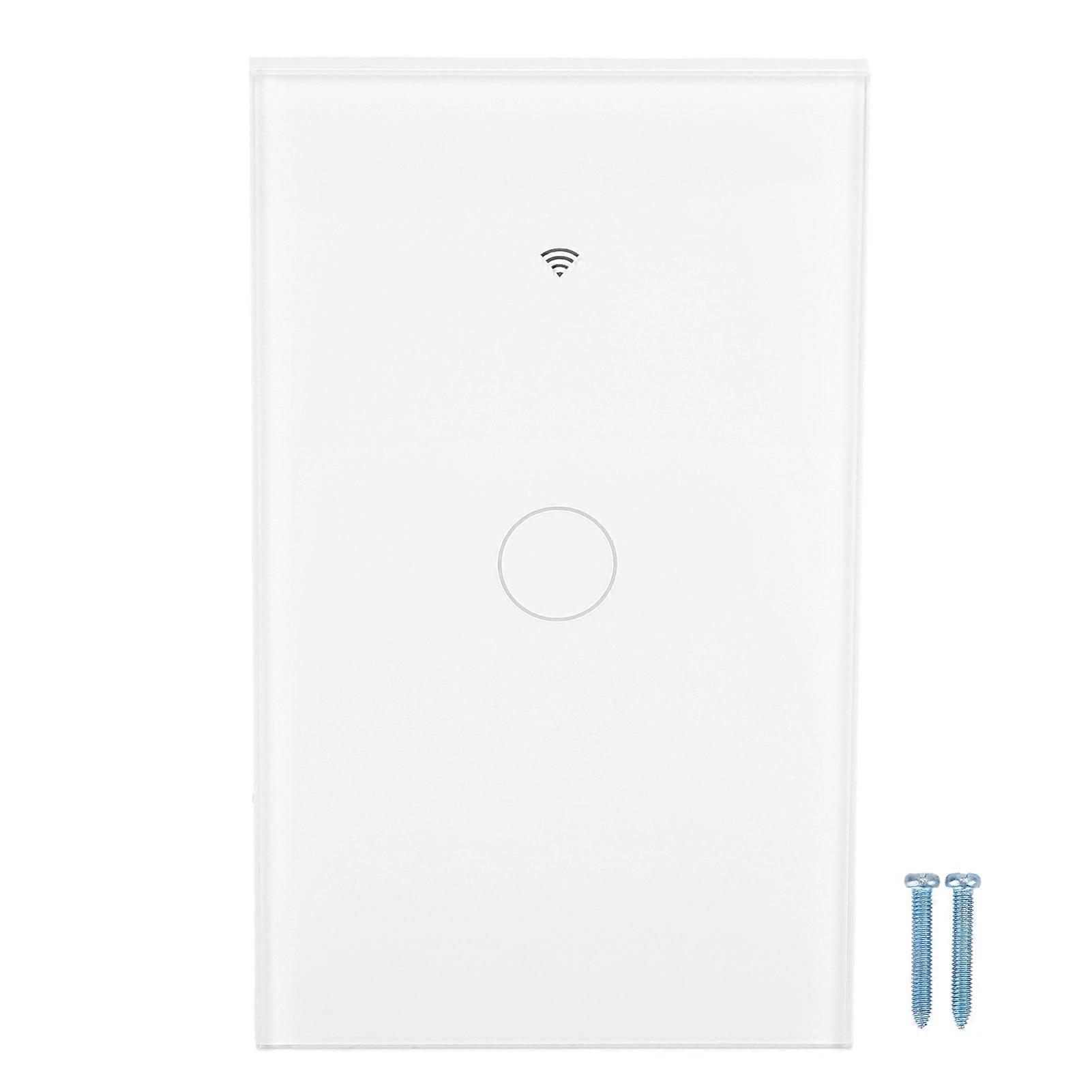 Smart WiFi Touch Light Switch - Elegant Glass Panel with Remote Control & Scheduling