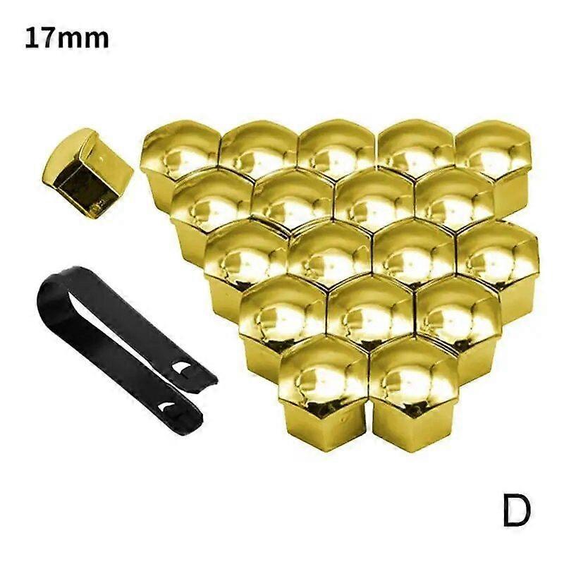 17/19/21 מ"מ אגוזי גלגל לרכב כיסויים אוטומטיים כובעים רכזת בורג ראש ברגים גלגל סטיילינג מגן צמיג בורג לרכב בורג פלסטיק Cov N9E0