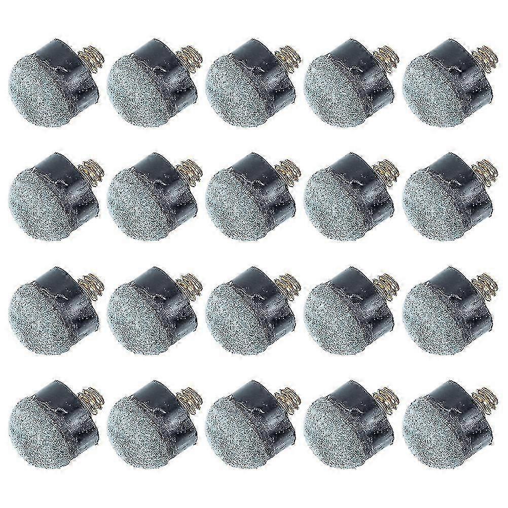 20 Pcs Pool Table Accessories Screw Tips Billiard Cue Tip Head Pool Cue Tips Replacement Screw Pool Cue Tips-FFY