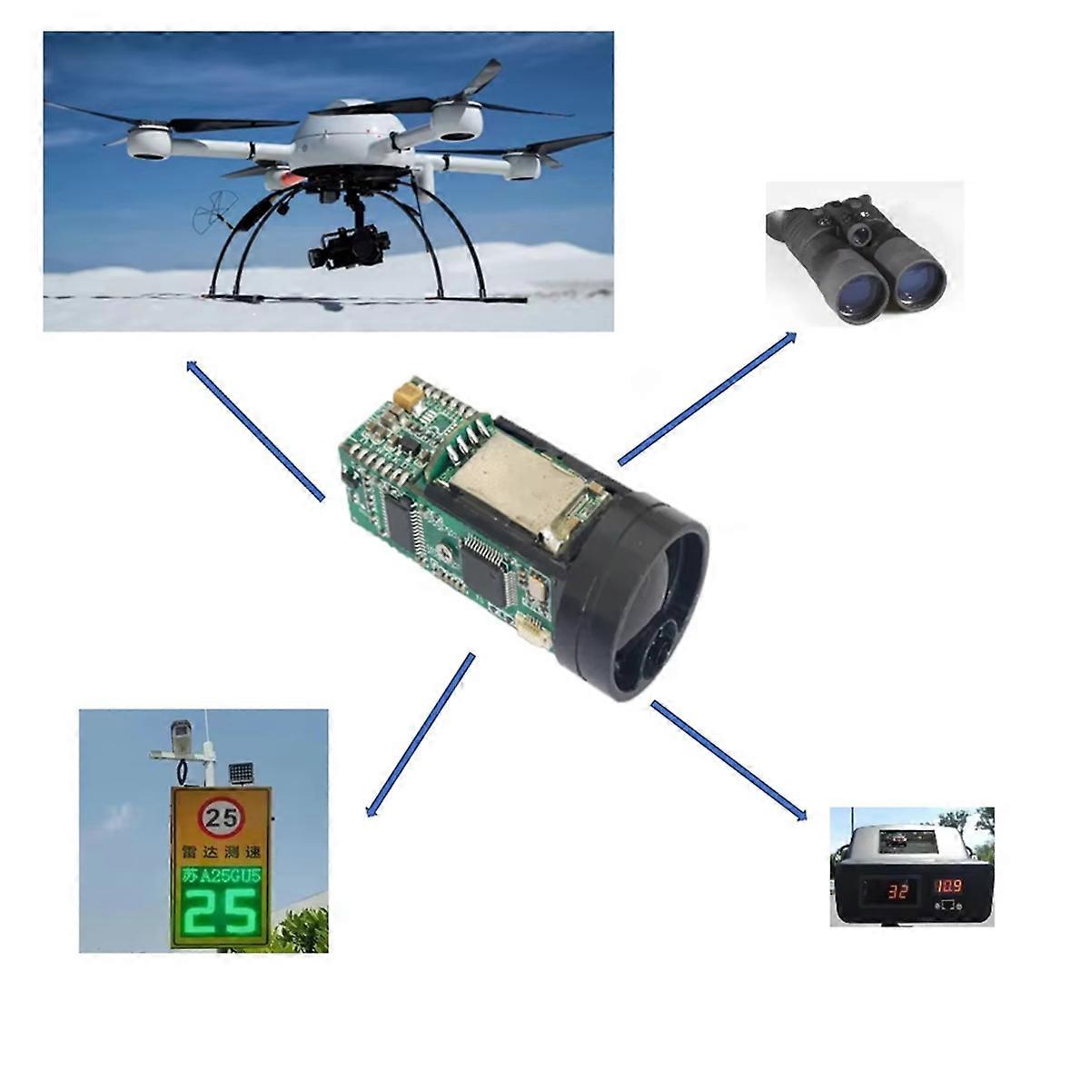 1200m Long Range UART Module Laser Ranging Speed Sensor