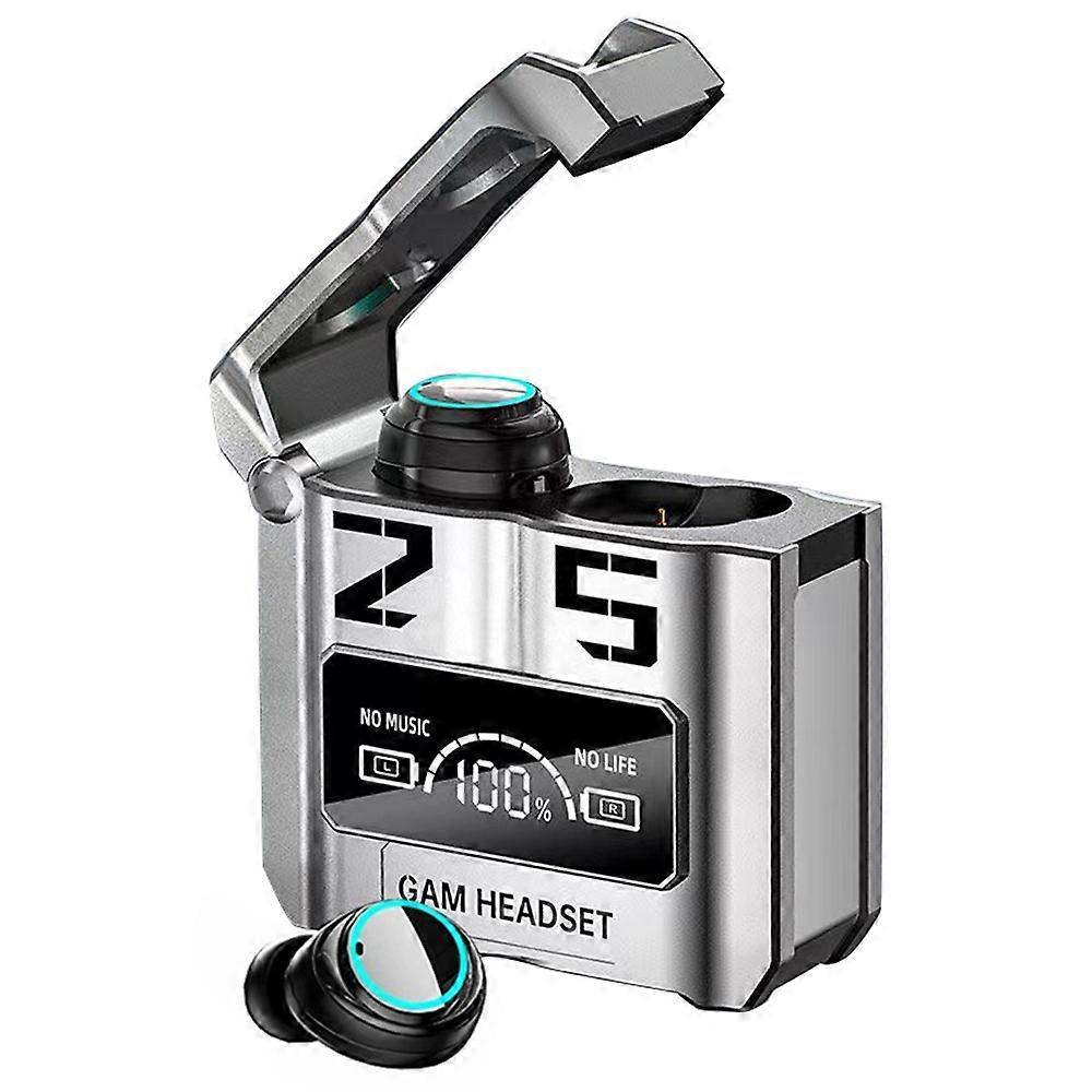 M25 Mecha Design Bluetooth-compatible Earphone Digital Display TWS Gaming Wireless In-ear Headset