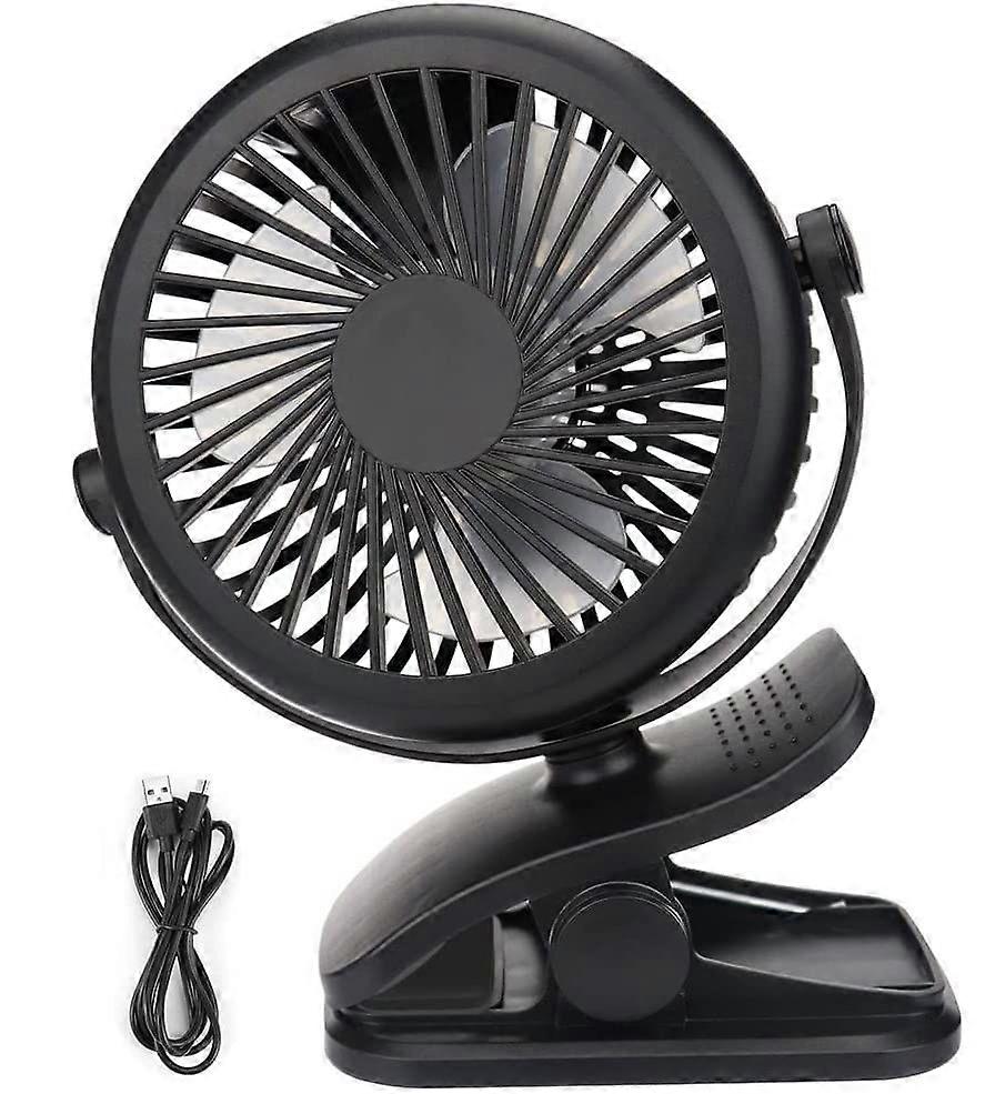 Silent Clip Table Fan with Rechargeable Battery