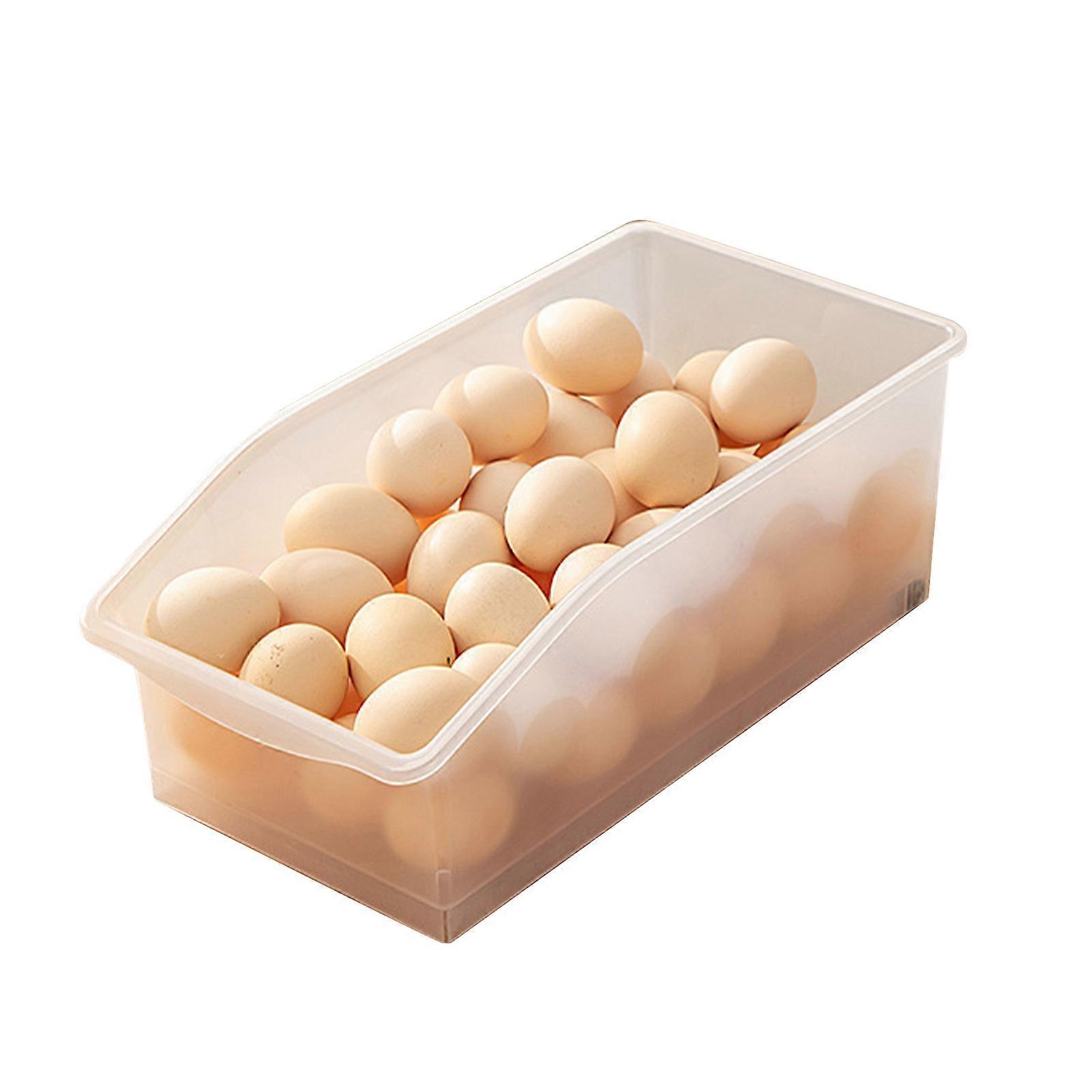 Egg Storage Container Multipurpose Translucent Large Capacity Egg Organiser Box for Fridge