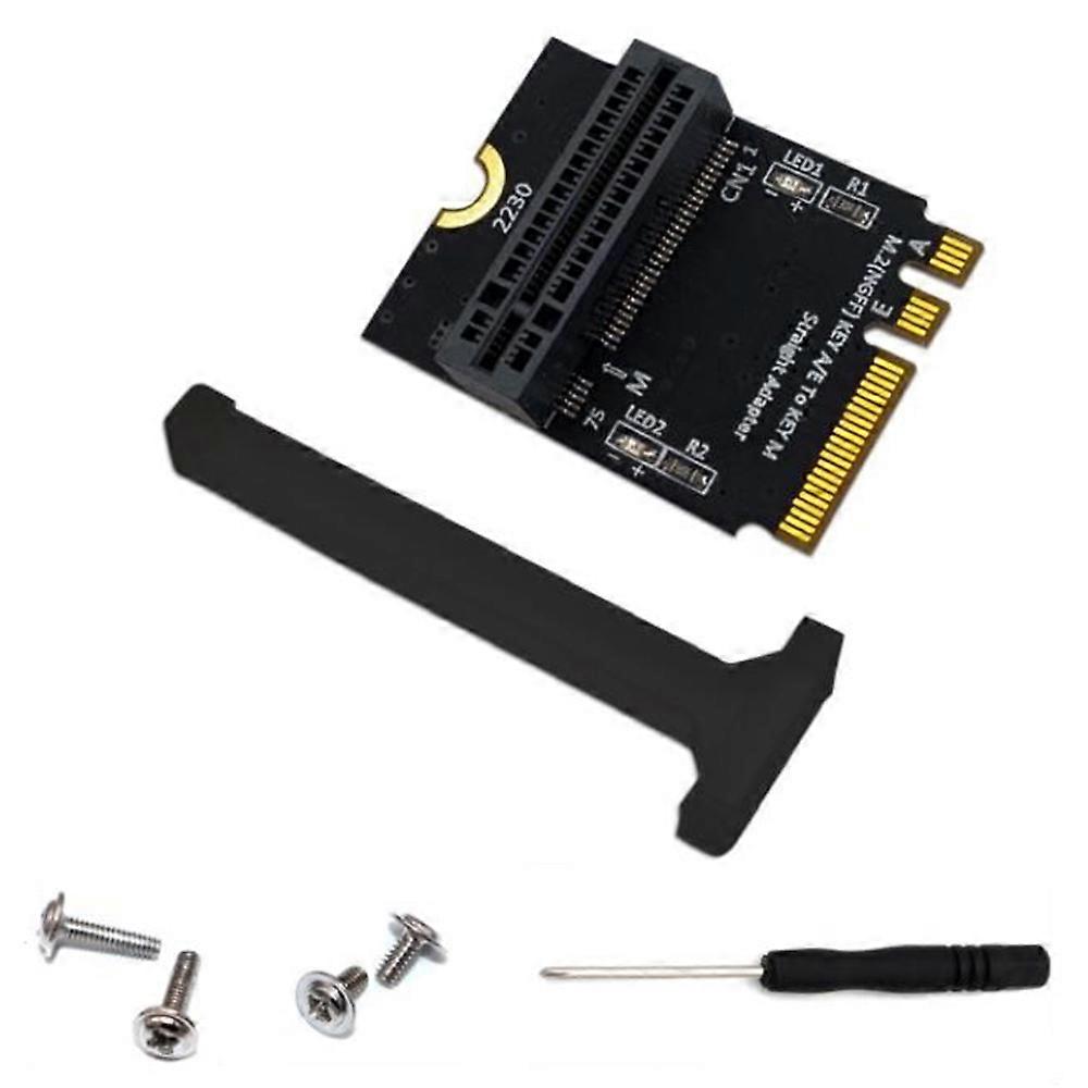 M.2 NVME Adapter SSD PCIE M2 NGFF Key M to M.2 Key A/E Adapter Vertical Installation for 2230 M2 NVM