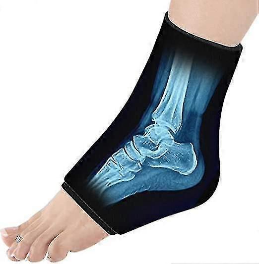 (black)ankle Ice Pack Wrap For Injuries Reusable Foot Ice Pack Stretchable Cold Pack Compression Therapy For Plantar Fasciitis, Achilles Tendonitis, A