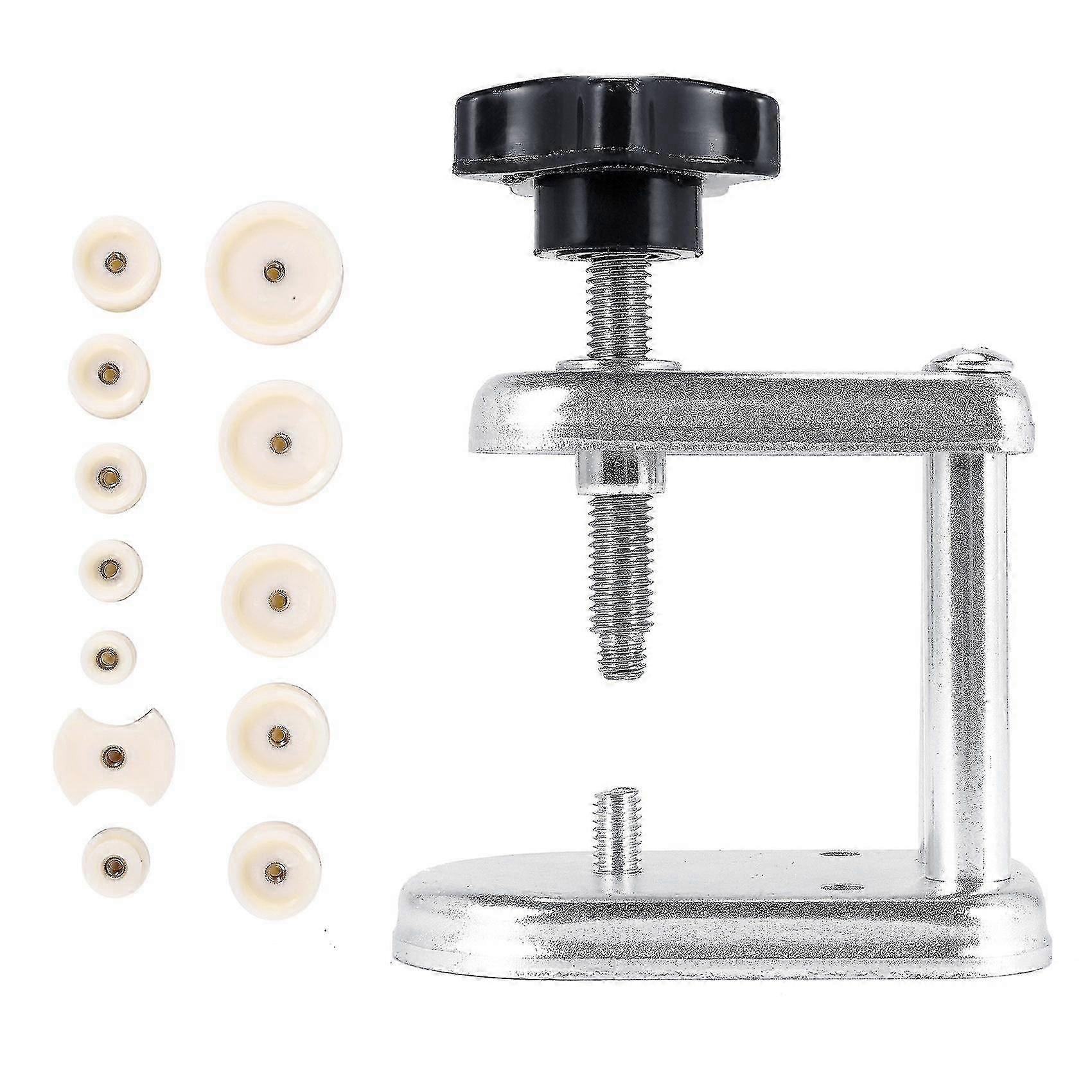 13-pieceWatch Case Press Dies Watch Crystal Front Back Case Cover Screw Press Presser Close Watchmakers Repair Kit Tools