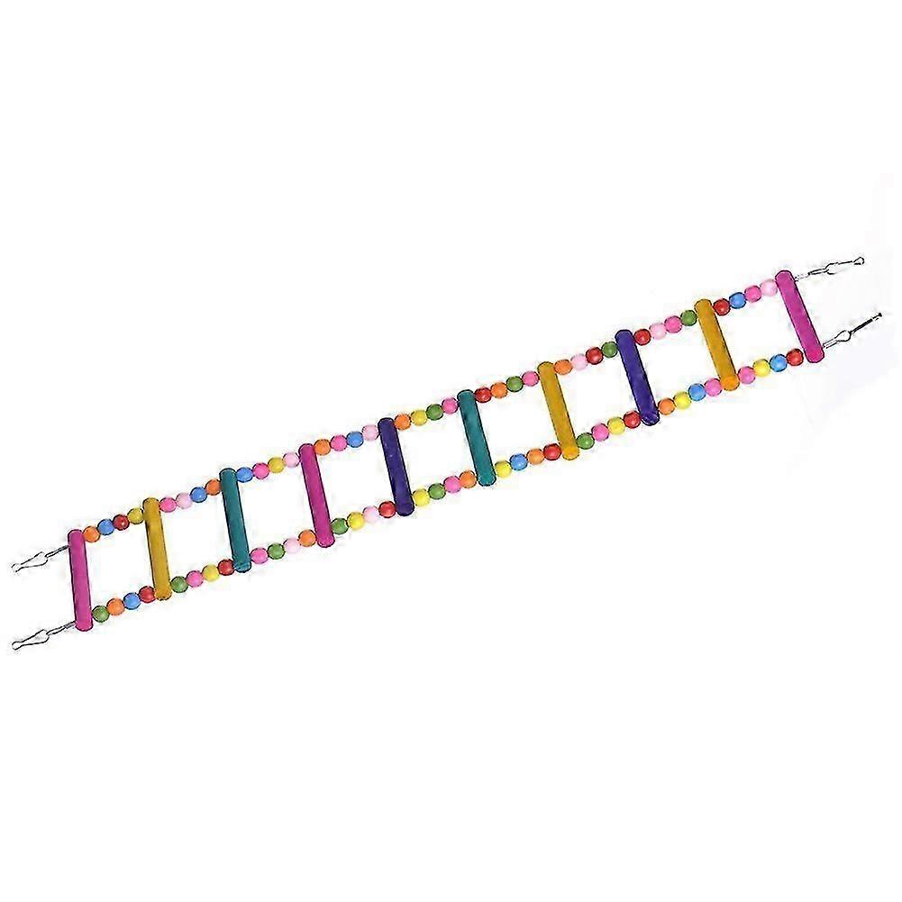 Pet Parakeet Swing Climbing Ladder Bridge Stand Parrot Birds Toy Hanging Decor