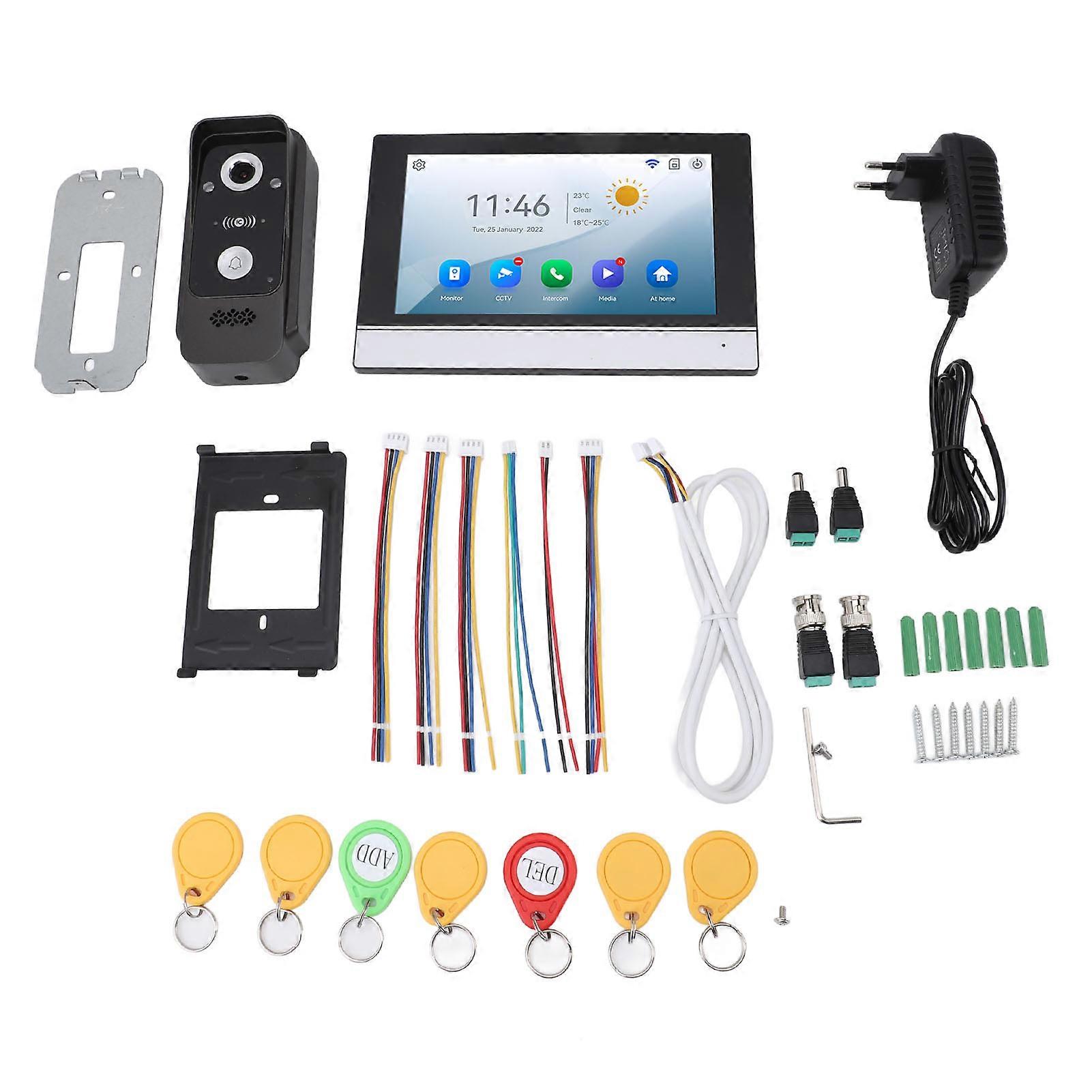 1080P WiFi Video Doorbell System - Remote Control, Motion Detection, Easy Installation