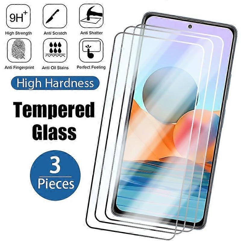 3Pcs Tempered Glass for Xiaomi Redmi Note 9 Screen