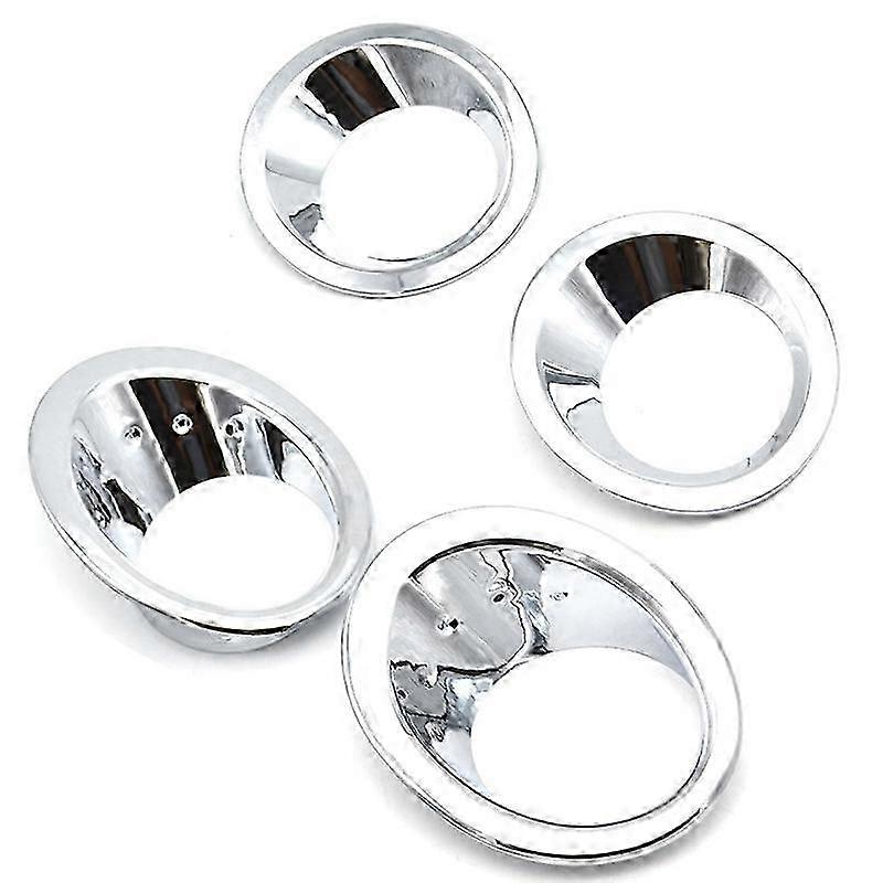 For Garnish Frame Accent /Dualis J10 2007-2009 Chrome Front Rear Fog Light Cover Bumper Lamp Trim Molding