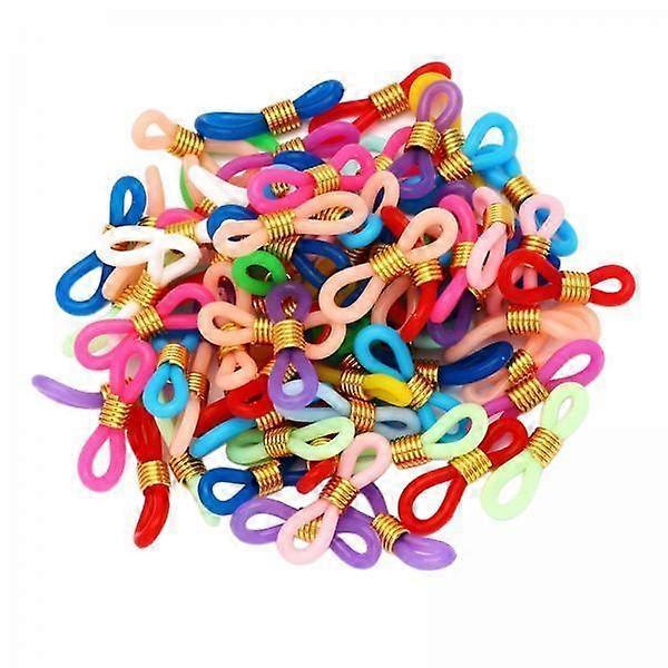 3x50Pcs Eye Glasses Spectacle Chain Strap Holder Loop Ends Mixed Color