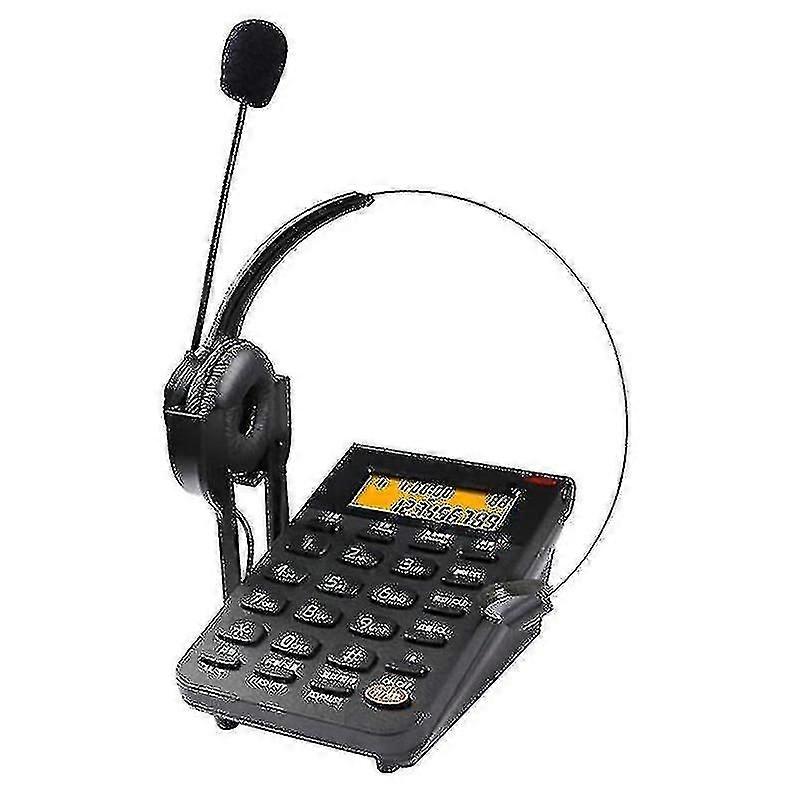 Corded Telephone With Headset & Dialpad, Caller Id, Computer Recording, Backlit, Adjustable Volu