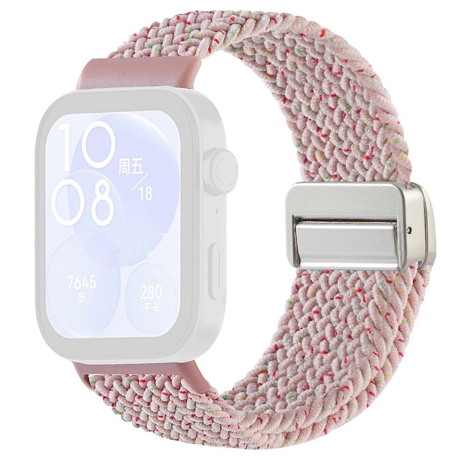 Csereszíj Huawei Watch Fit 4 Pro/4/3 nylon fonott óraszíjhoz mágneses csattal (Meta