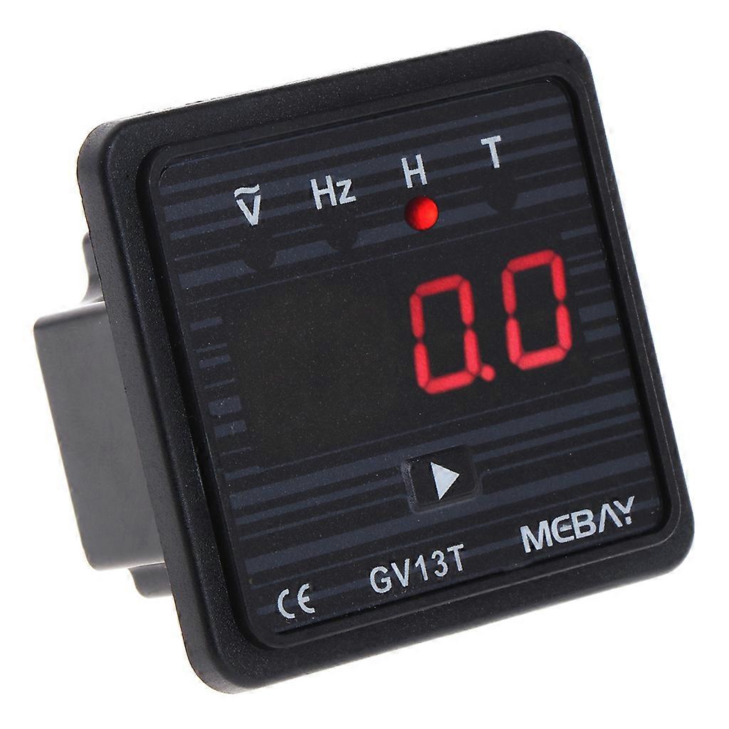 Gasoline Generator Digital Meter Volt Meter Frequency Tester Hour Meter Accumulating for Time Display Red Digits Display Multicolor