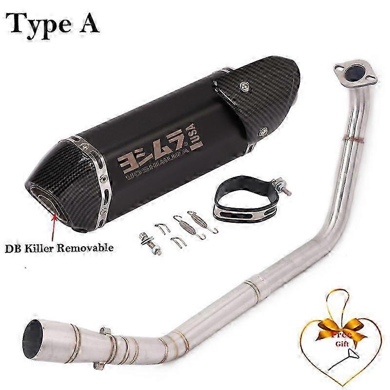 Sistema De Escape Completo Para Motocicleta, Silenciador De Tubo De Enlace Medio Delantero Para Yamaha Yzf R125 R15 V3 R15 Mt125 2008 - 2019