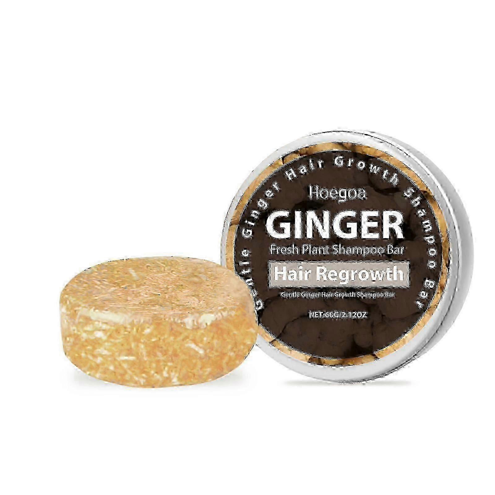 Hoegoa ginger shampoo soap daily scalp cleansing frizzy hair nourishes soft and smooth hair gloss care soap