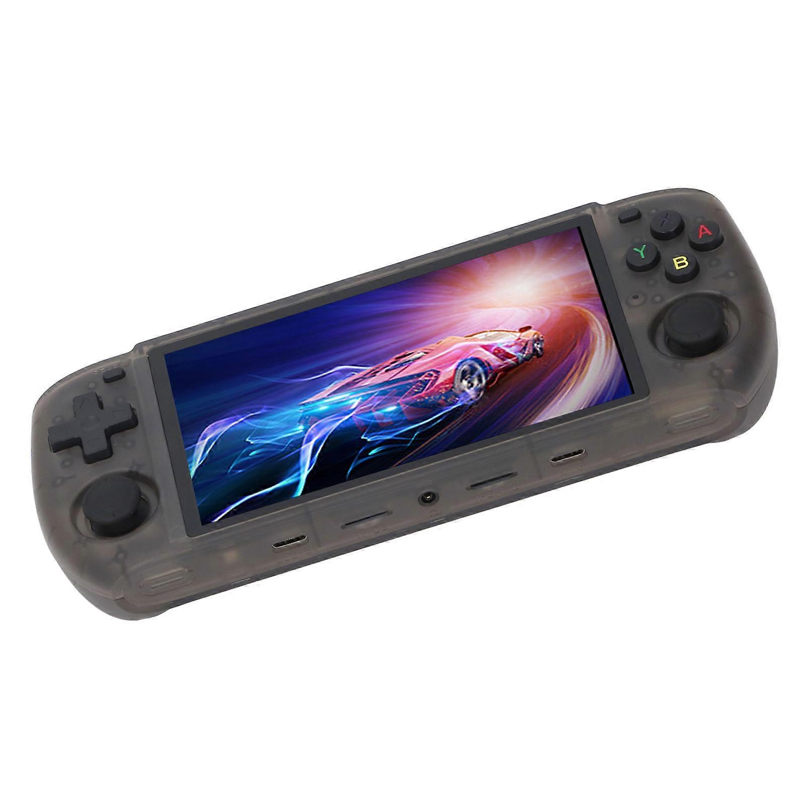 Handheld Game Console 5 Inch IPS Screen Support Various Emulators Quad Core Portable Retro Gaming Console 16G+128G Storage Card (Included) 