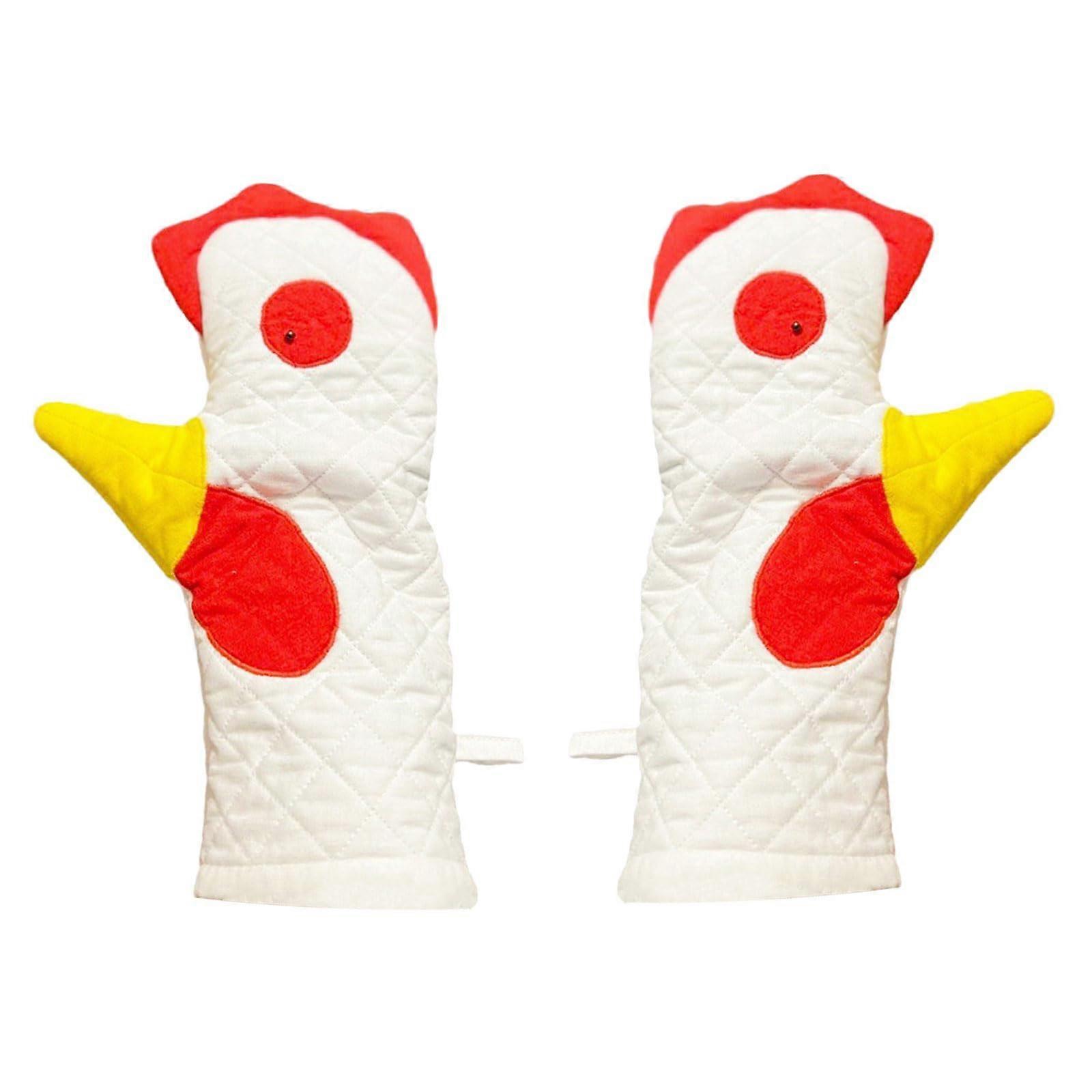 Oven Mitts, Hand-Shaped, Textured Surface, Reusable, For Kitchen, Baking, Cooking