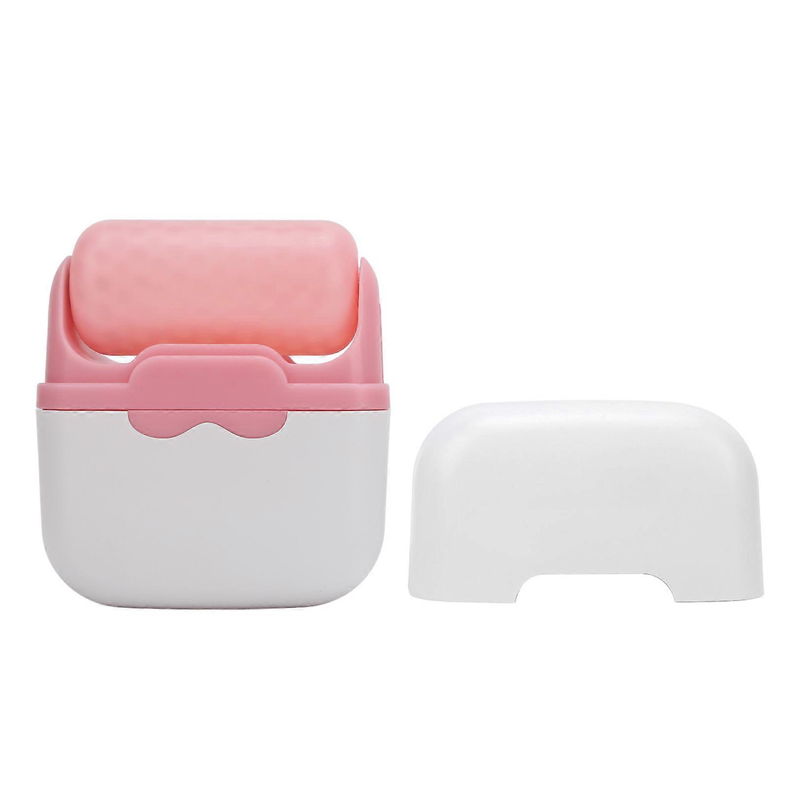 2 in 1 Dual Ended Facial Ice Roller for Reduce Puffiness and Migraine Relief, Face Massager, Pink