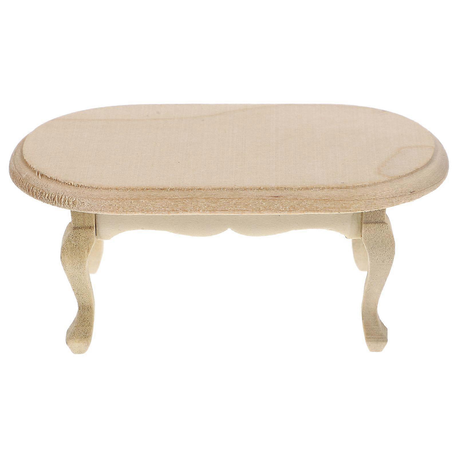 Mini Retro End Table Model Imitation Tea Table Toy Simulation Furniture Prop