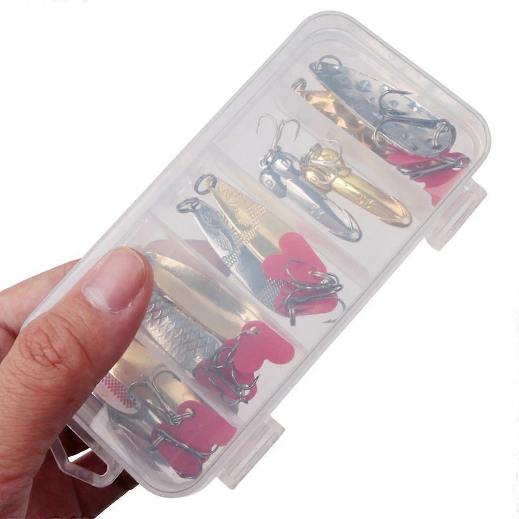 10Pcs Angellöffel Köder Metall Haken Köder Casting Spinner Köder