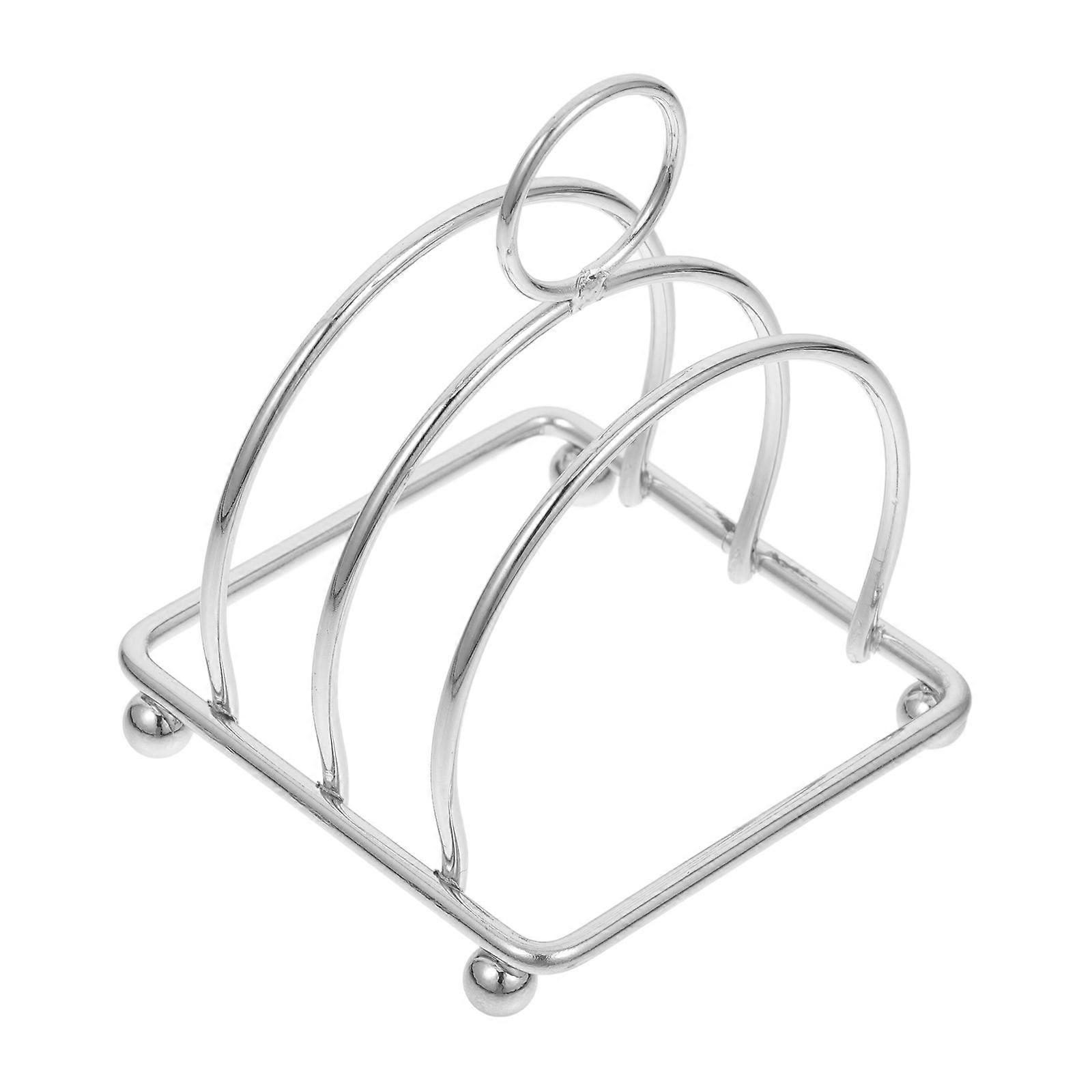 Stainless Steel Toast Holder Rack, Space Saving Multi Functional Bread Stand for Slices, Recipes, and Books – Reusable Kitchen Organizer for Home