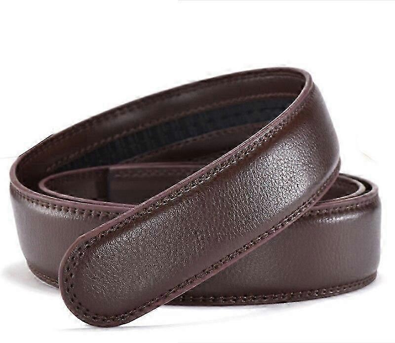 Large Size Belt No Buckle for Automatic Buckle Genuine Leather Belts Without Buckle for Men Women No Buckle 3.5cm Wide 150 160cmBelts-Yvan