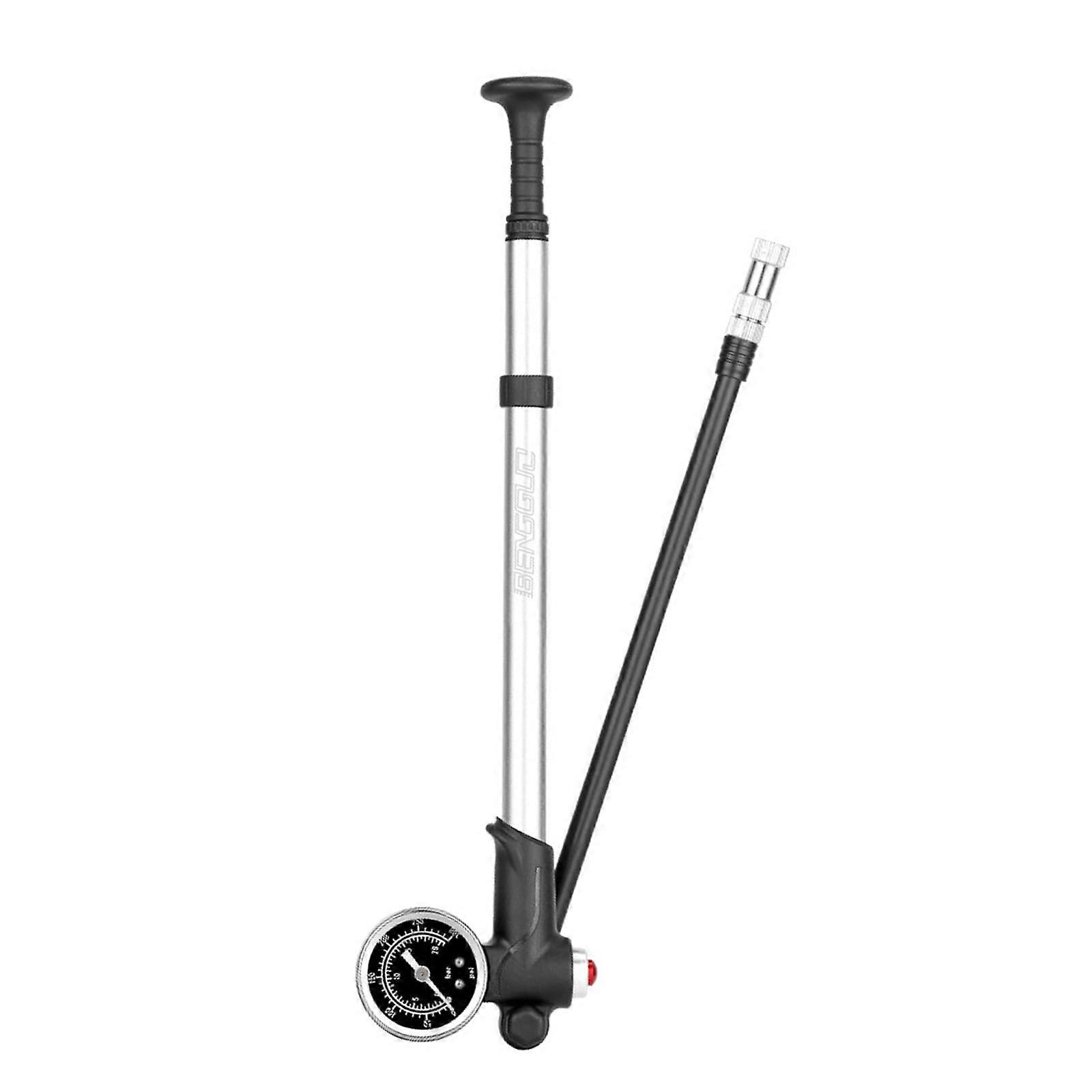 pressure shock pumps with pressure gauge, for road bikes, mountain bikes, 300 PSI, tire valve pumps, for home use, air pumps
