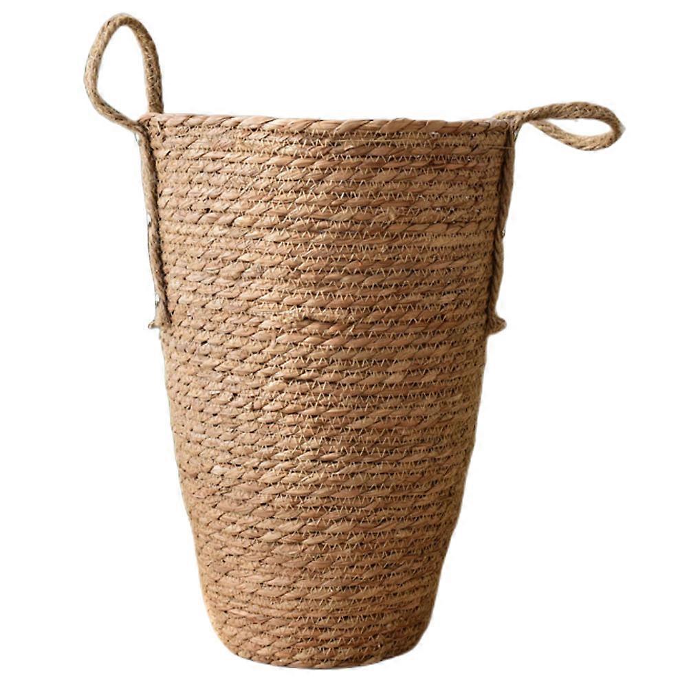 Hand Woven Flower Pot, Nordic Straw Basket for Multi Purpose Plant Container, Durable & Stylish Home Organizer for Display