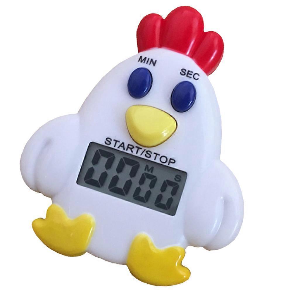 Cute Chicken Electronic Kitchen Timer Countdown Device for Cooking and Baking – Battery Operated Loud Alarm Reminder for Home and Student Use