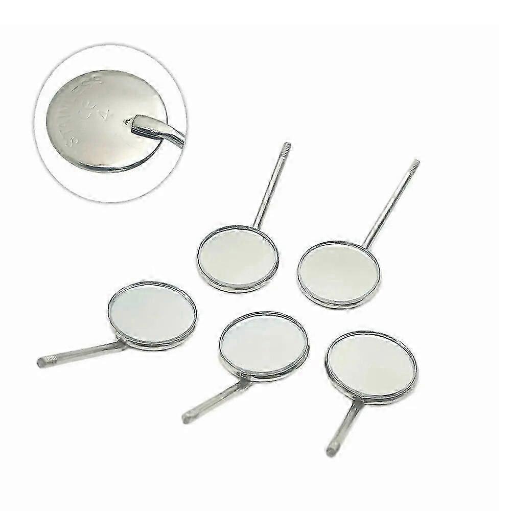 5pcs Dental Mirror Plain Mirror 22mm/24mm Surgical Instruments Replace Tools Dentist