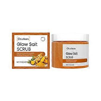 1 stk OceAura Gurkemeie Body Scrub fukter forsiktig og renser øm og glatt hud med en kroppspleieskrubb