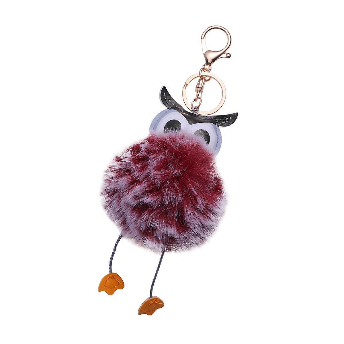 Key Chains Cute Owl Shape Pendant Keychain Christmas Decoration Multi Color 1Pcs
