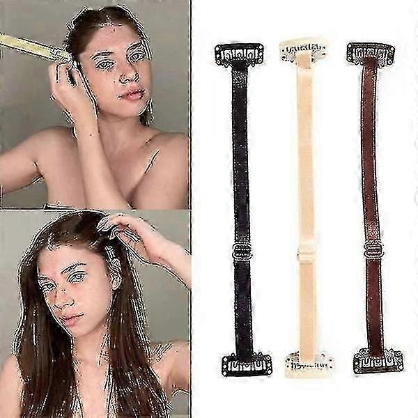 Lot de 3 bandes amincissantes invisibles pour le visage, anti-rides, anti-poches et anti-rides