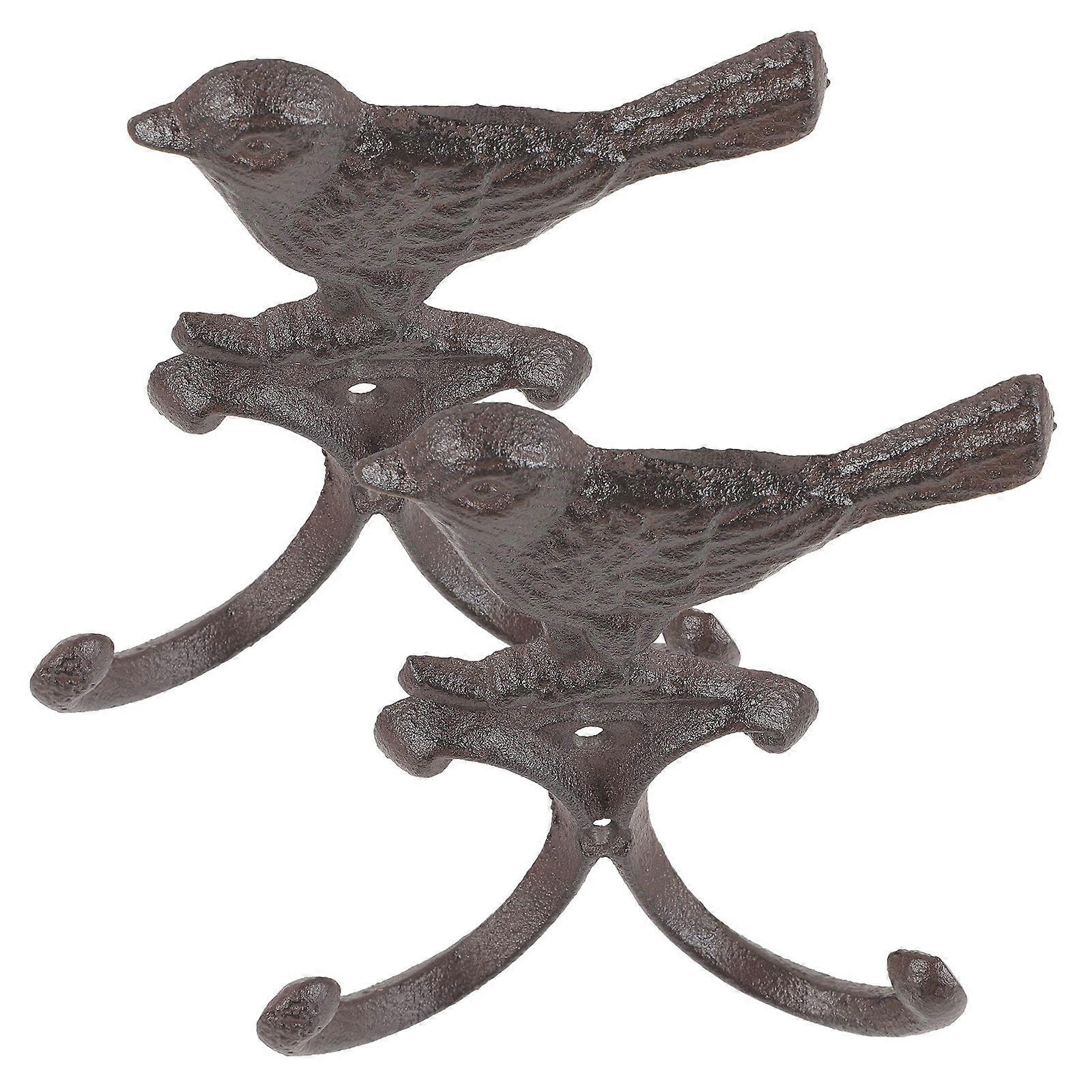 Eiffel Tower Decorative Hanging Hook Creative Hanger Multi-Purpose Storage Holder for Home Office .00X11.00X3.50CM Black 2Pcs