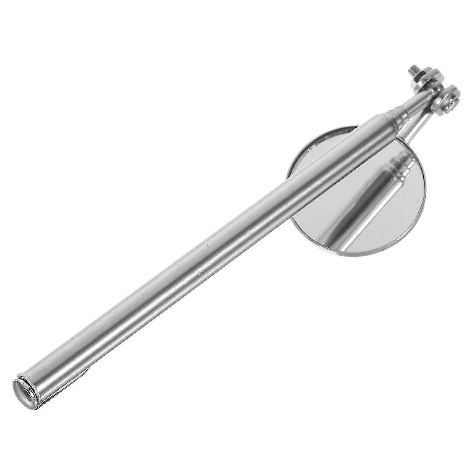 Inspection Mirror Small Round Telescoping Mirror for Technicians Stainless Steel