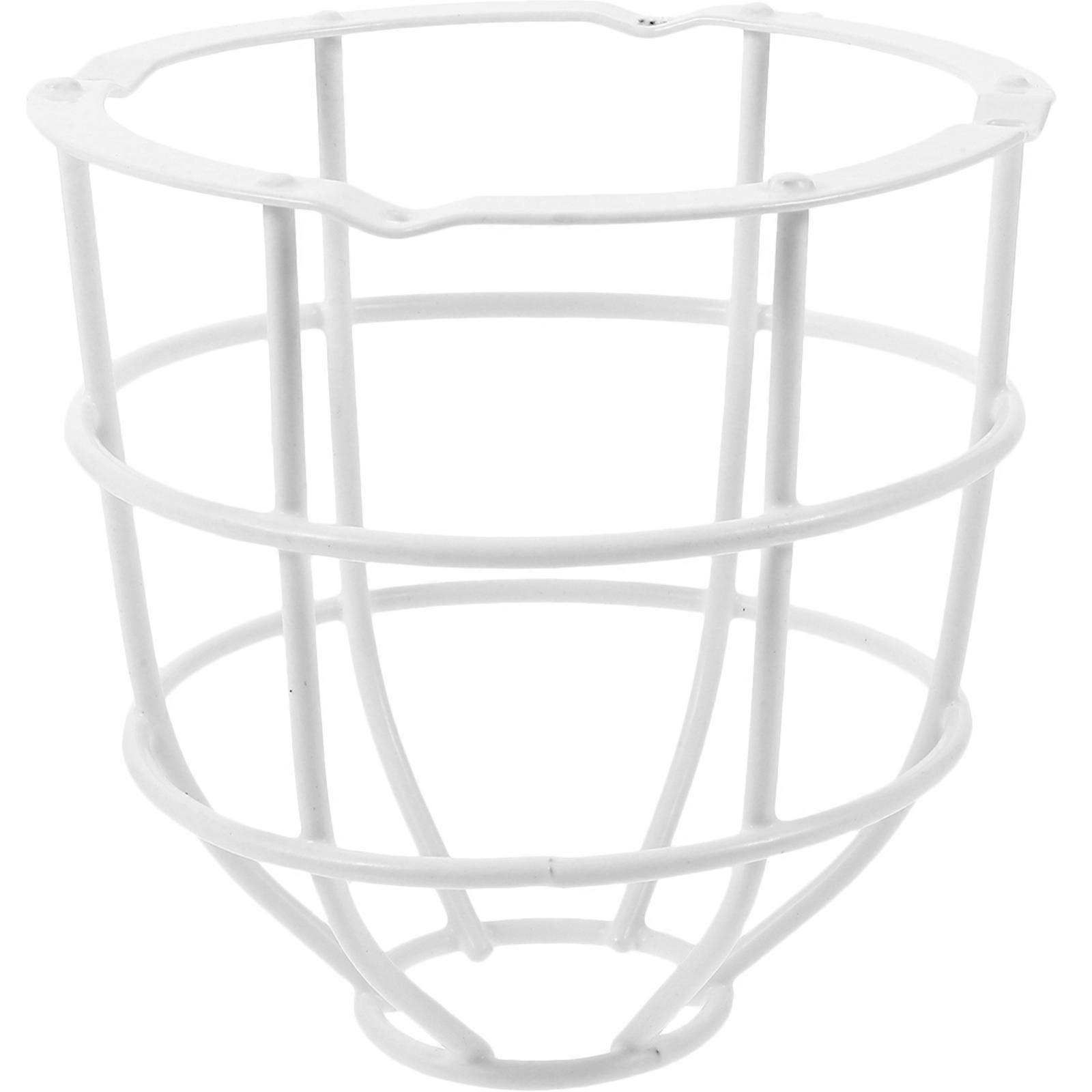 Lampshade Carrier Workshop Light Cover Safety Lamp Shade Frame Protection Prevent Theft Modern Style 12.60X12.60X12.60CM 1Pcs