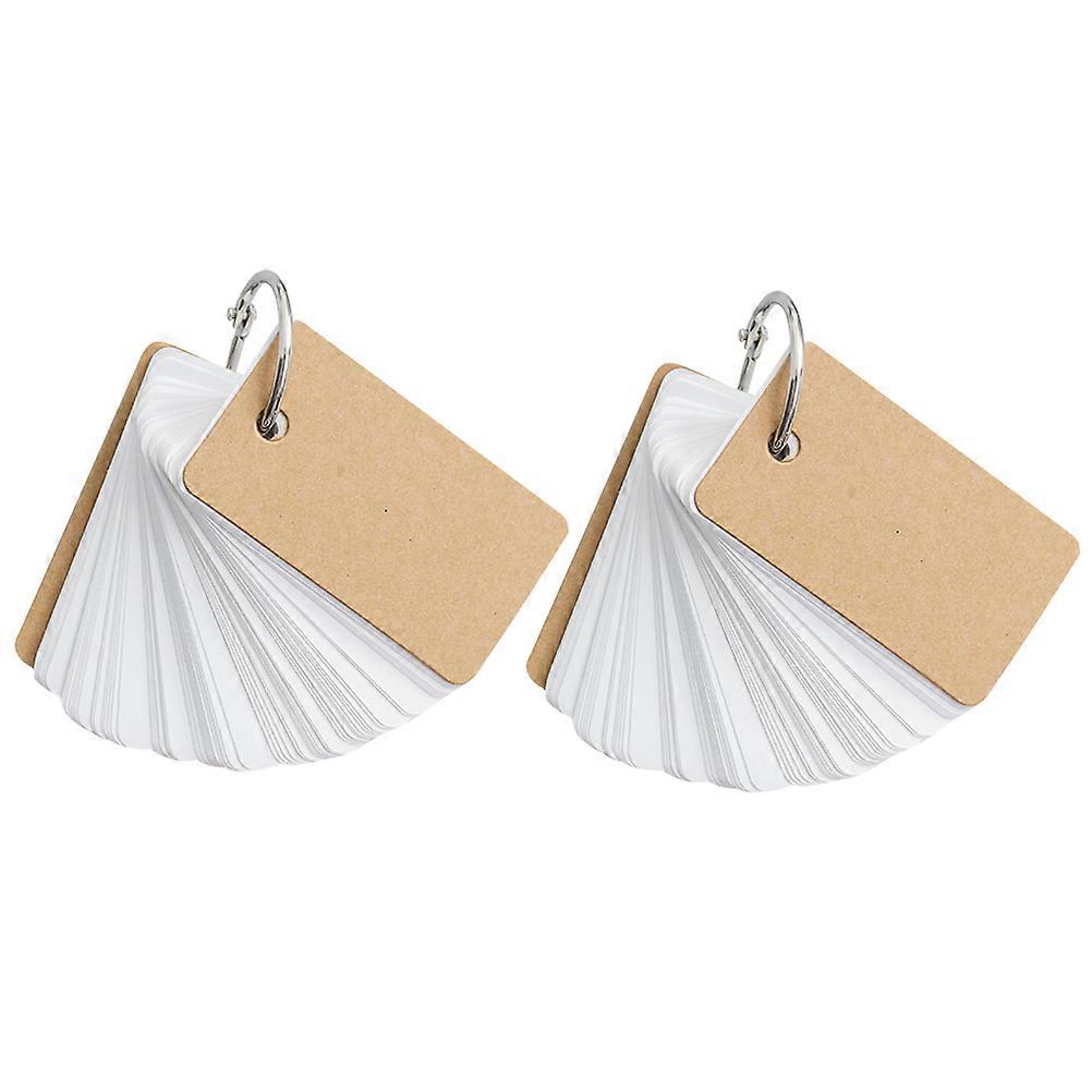 Portable Pocket Notepad Set   10pcs Kraft Paper Covered Single Ring Loose Leaf Memo Pads for School, Office & Daily Writing Use