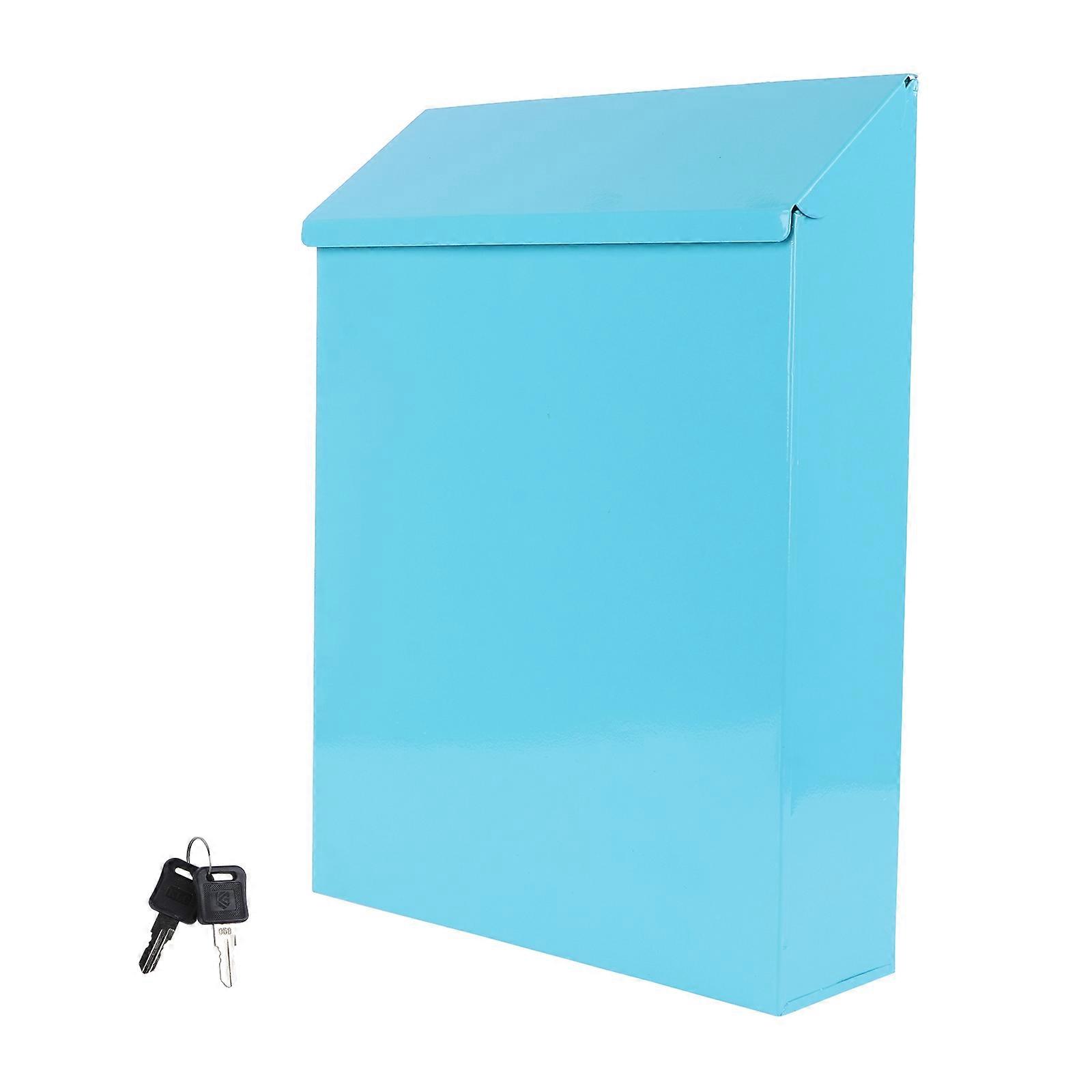 Creative Letter Box Mailbox Wall Mount Outside Cute Metal Waterproof 1Set