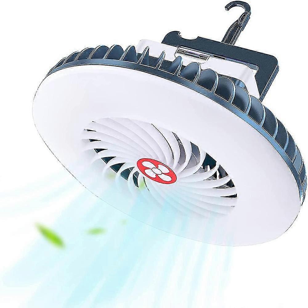 Led Campinglampe Ventilator, Tragbare Wiederaufladbare Usb Camping Ventilator Mi