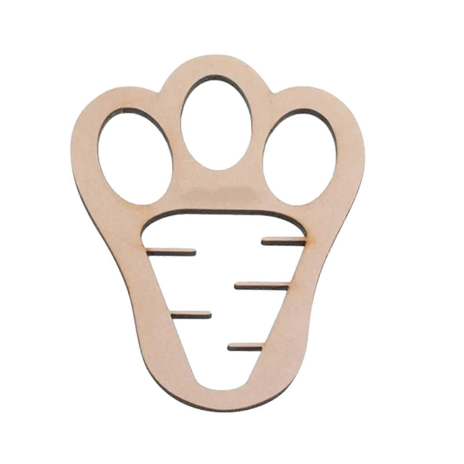Easter Wooden Bunny Footprints Template Funny Reusable Templating Props for Carpet Tiles Floor