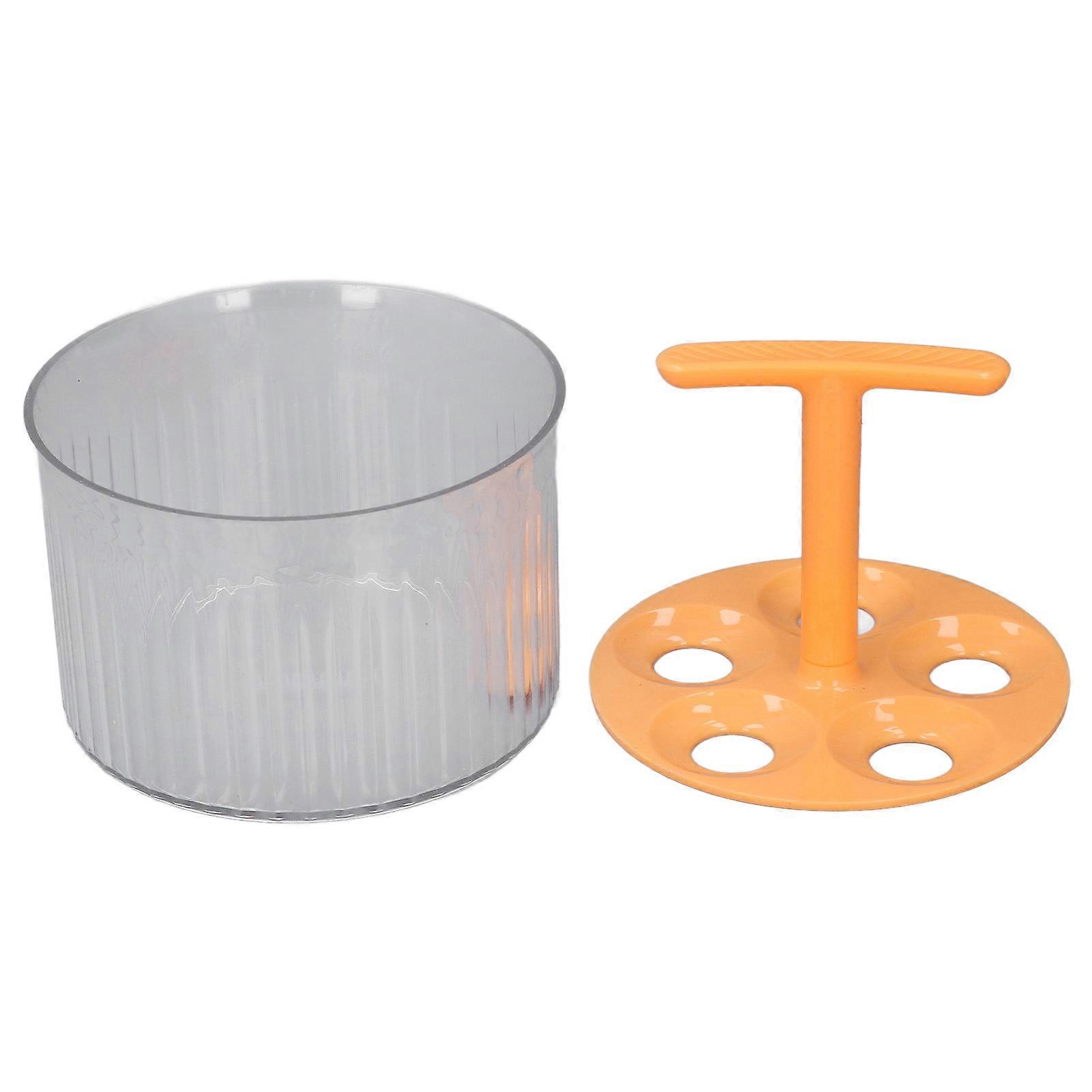 Meatball Maker Manual 5-Ball Press Mold Tool Orange 281g
