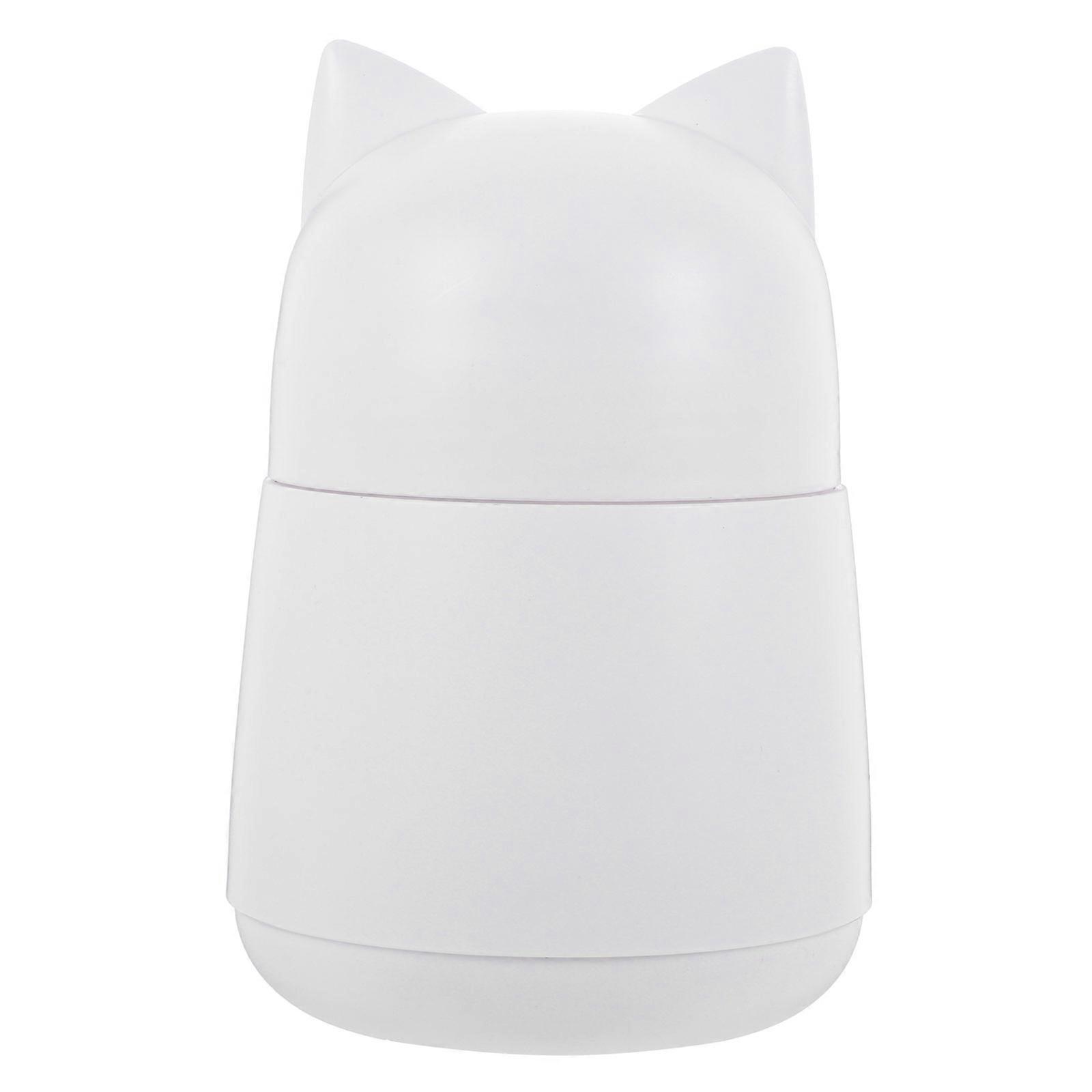 Insulated Food Flask Double-Wall Vacuum Insulation 16X10X10CM 450ml Capacity White Color 1Pack